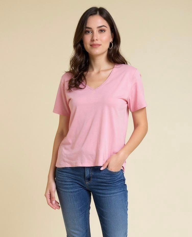 Pink viscose Tshirt