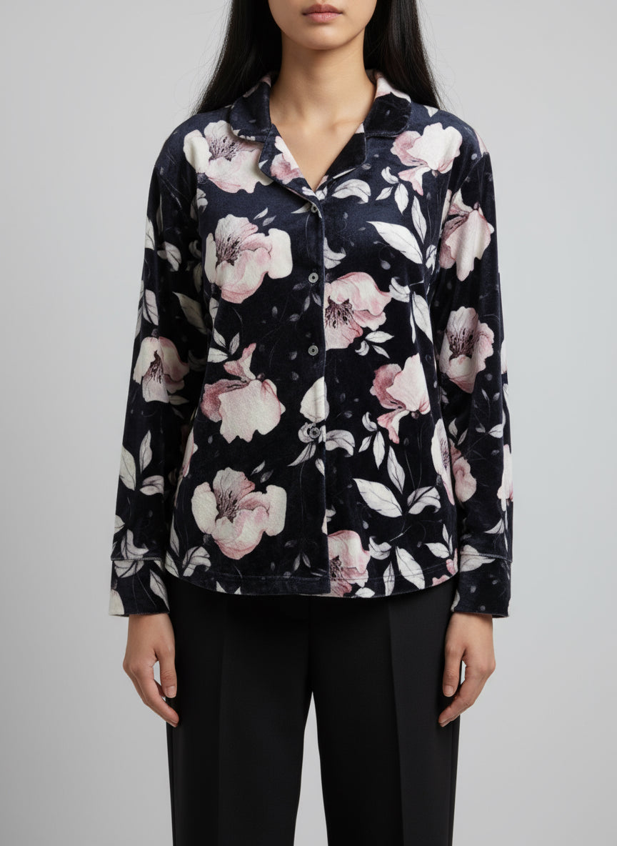 Black rose buttoned top only