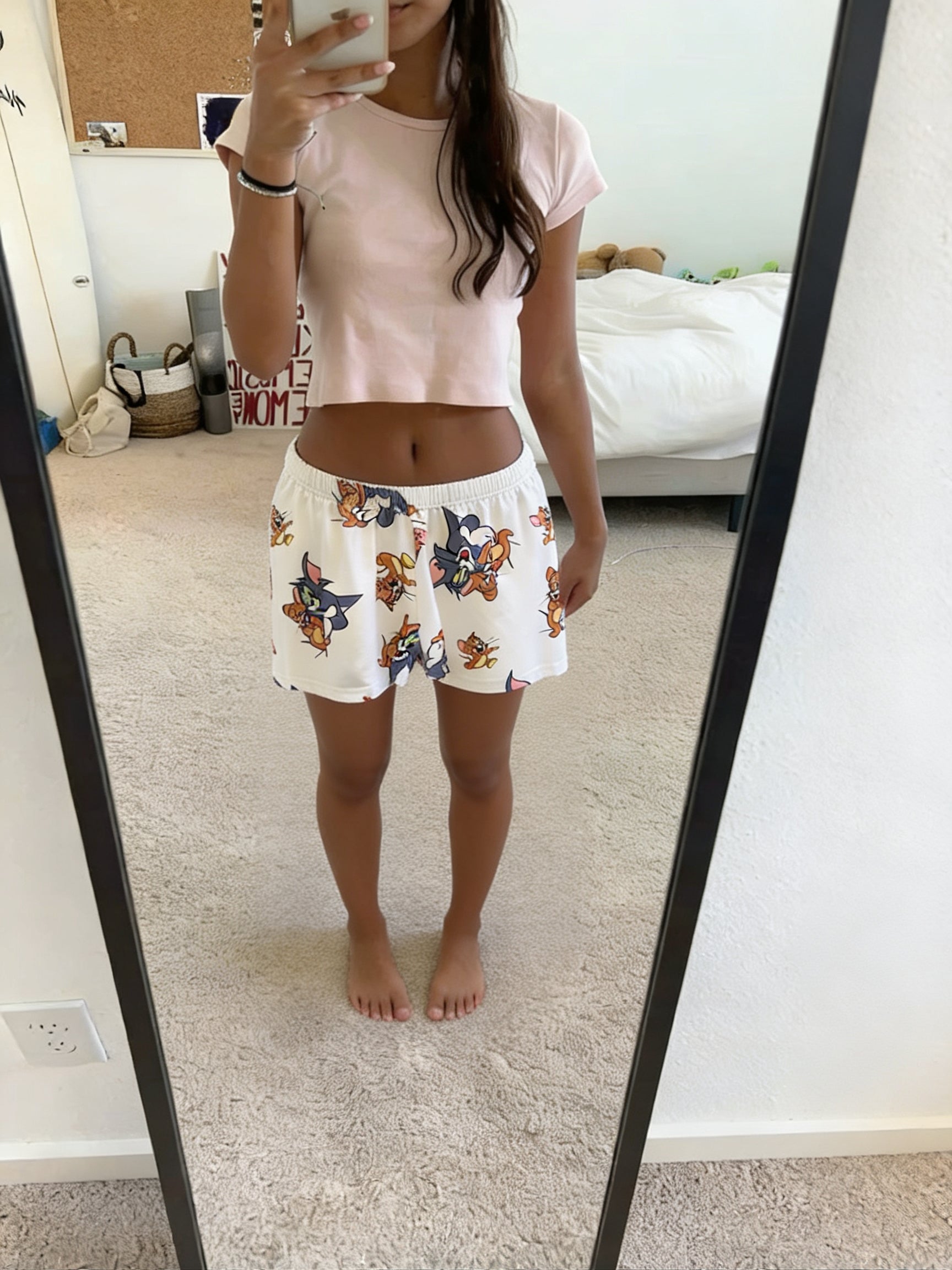 White tom and jerry Short only
