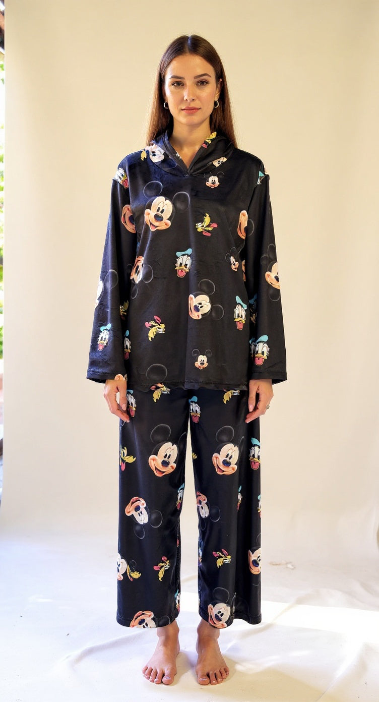 Black disney velvet set