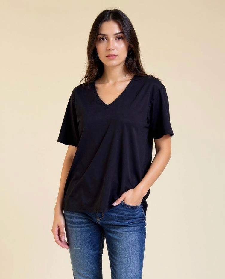 Black Tshirt viscose
