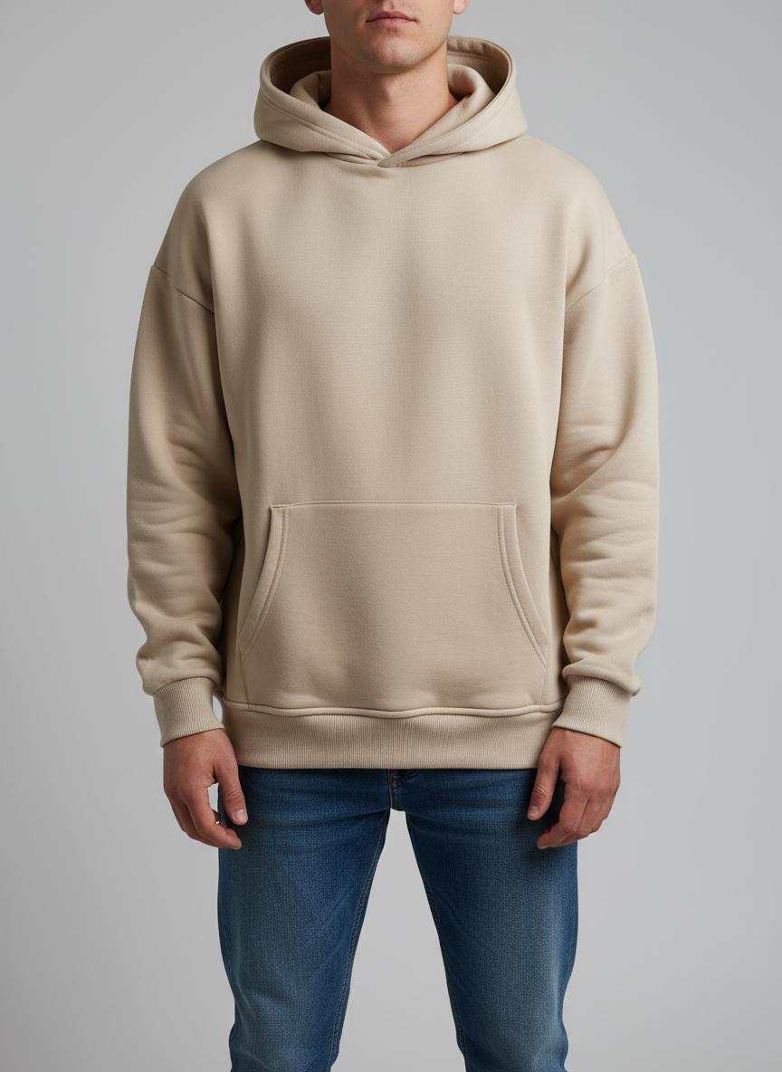 Beige hoodie