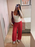 Pink polka pants only