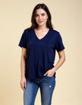 Navy viscose Tshirt