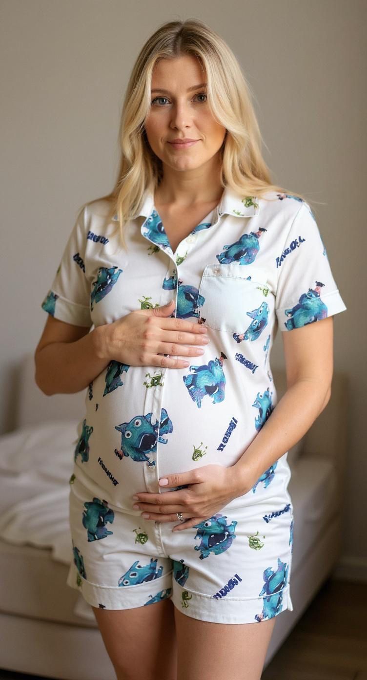 Monster inc buttoned set