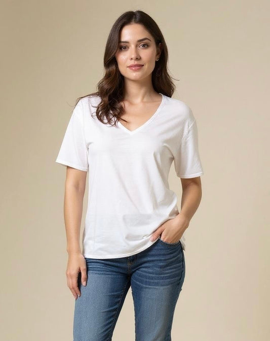 White Tshirt viscose