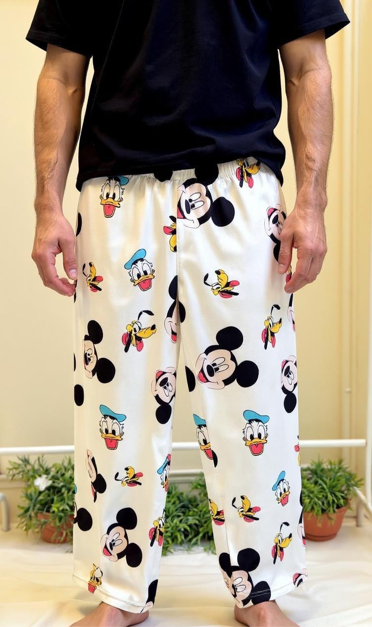 White disney pants only men