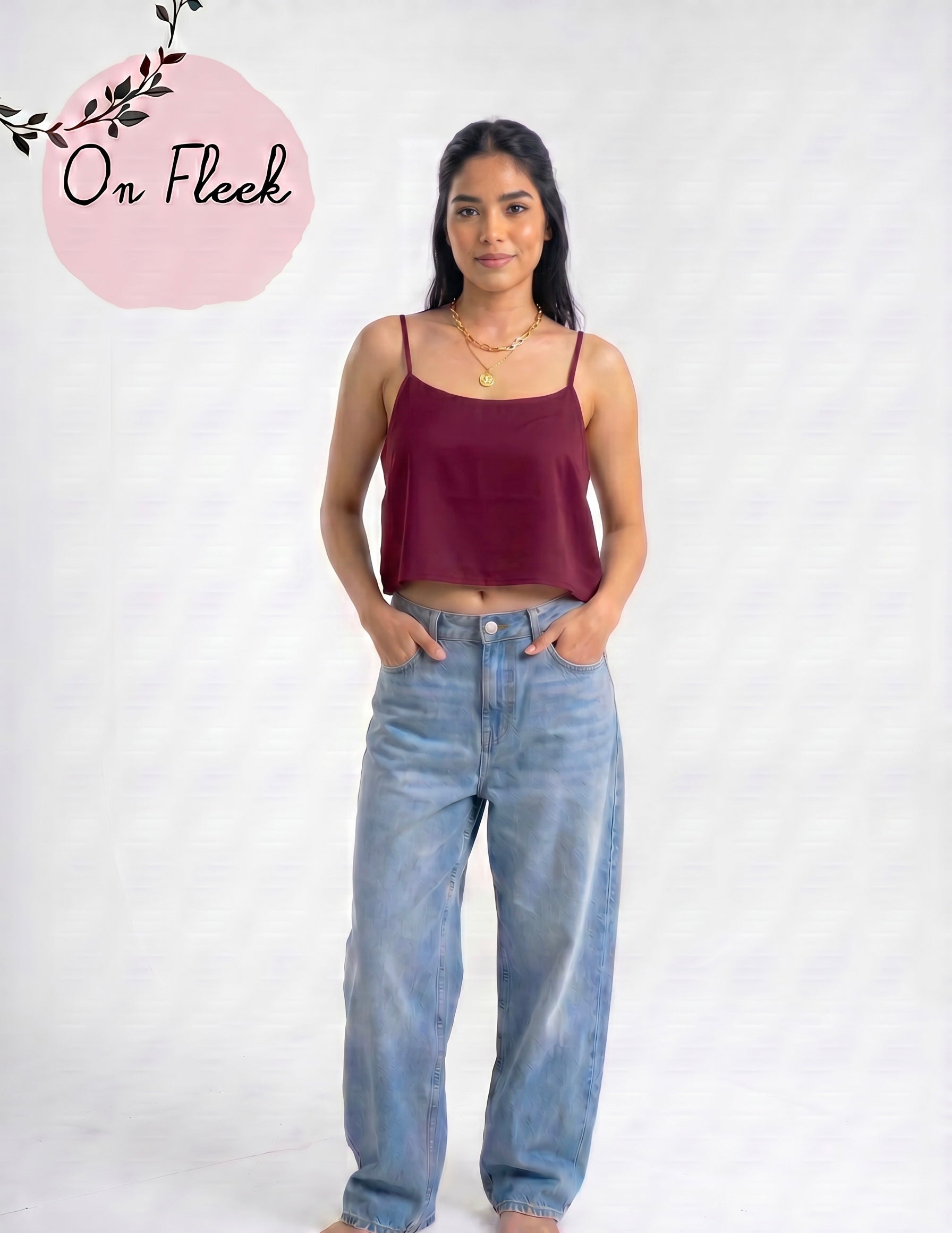 Maroon cut top only