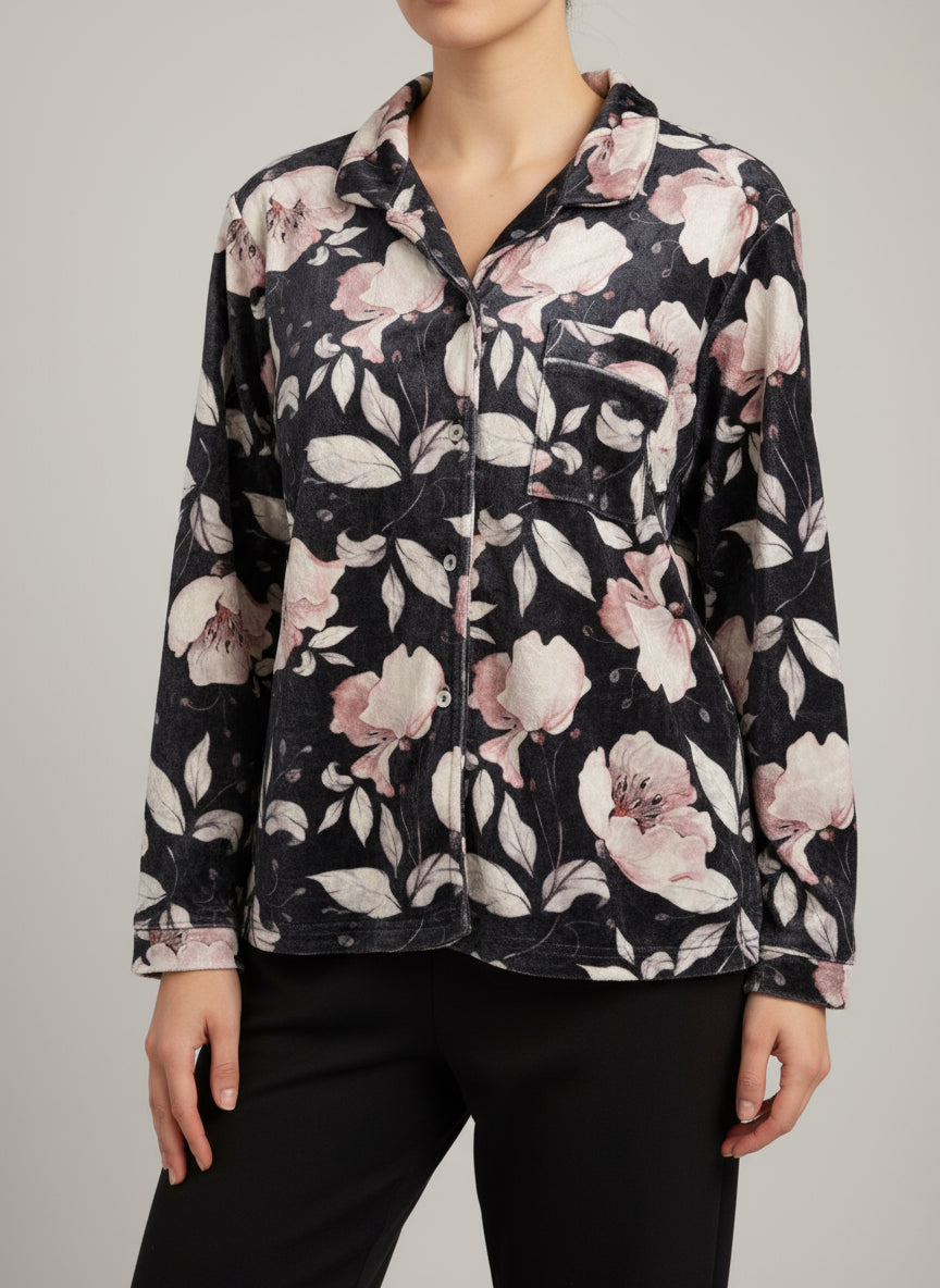 Black rose Buttoned top BT