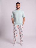 Wego pants with mint Cotton Tshirt