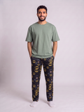 New batman pants with light olive Cotton Tshirt