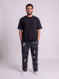 Batman Pants with Black cotton Tshirt
