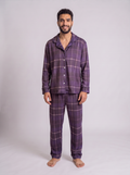 Navy lines velvet set
