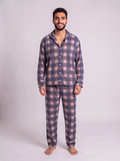 Navy cashmere careaux velvet set