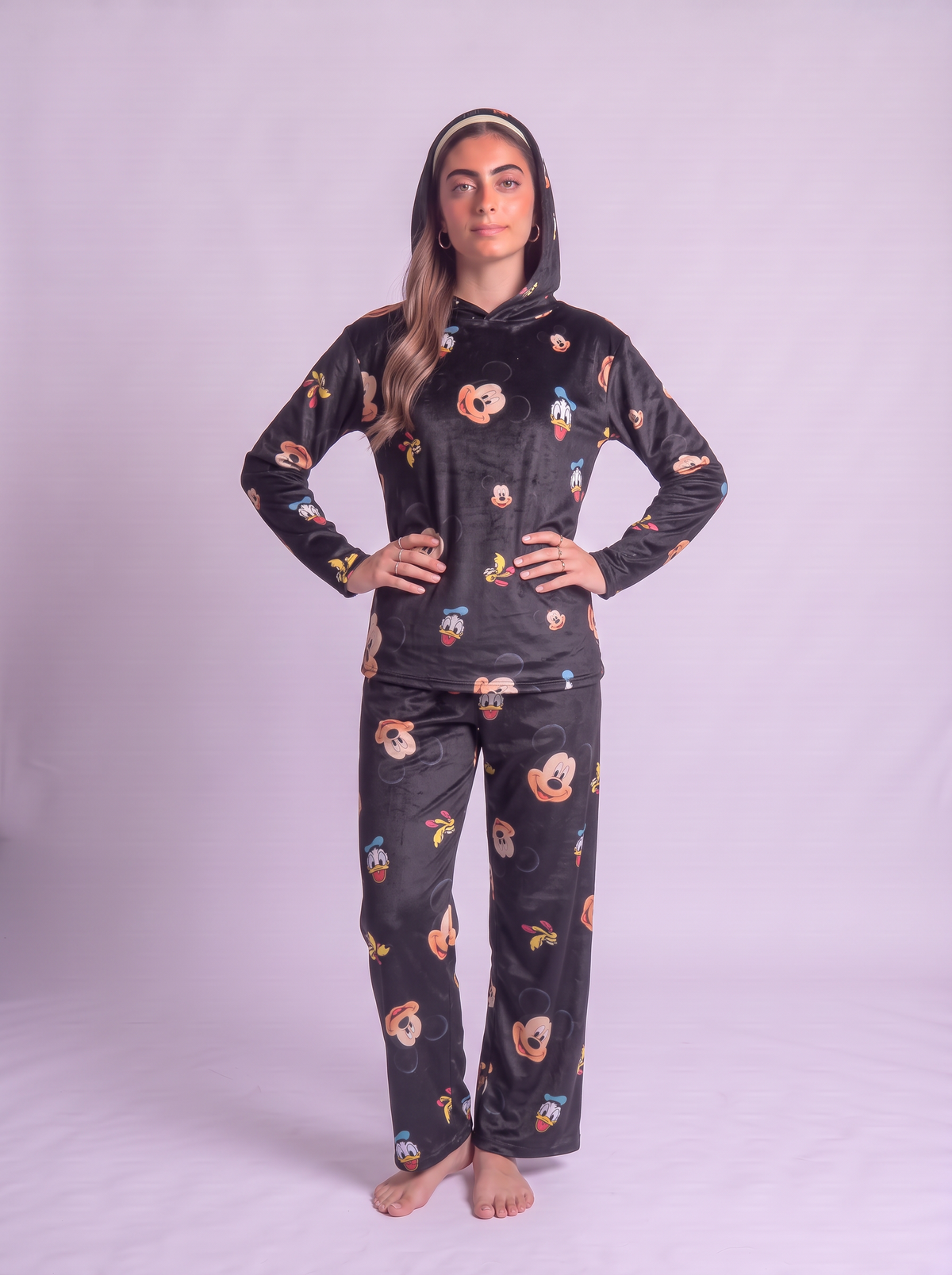 Black disney velvet set