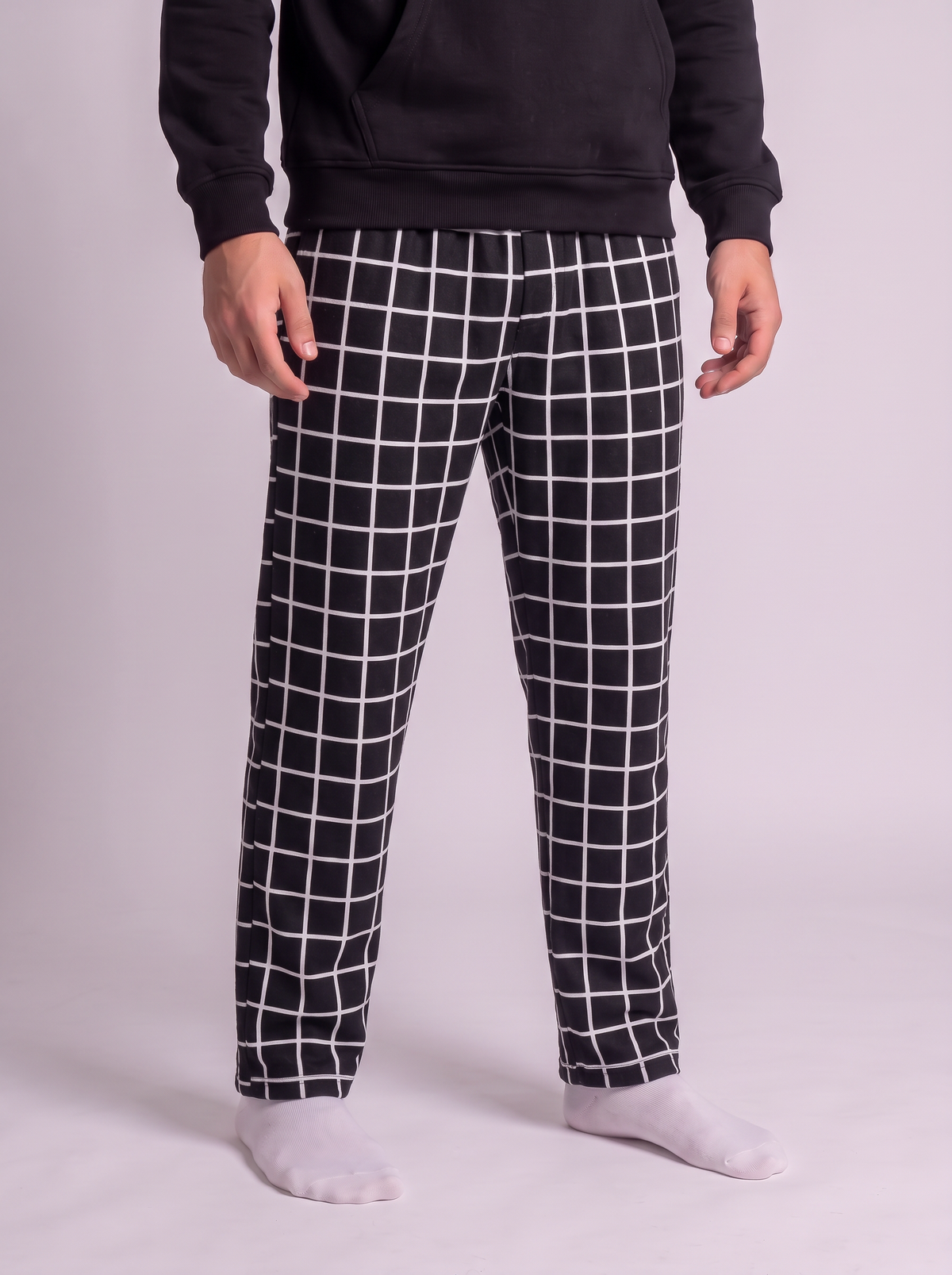 Black careaux melton pants only
