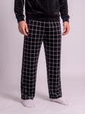 Black careaux velvet pants only