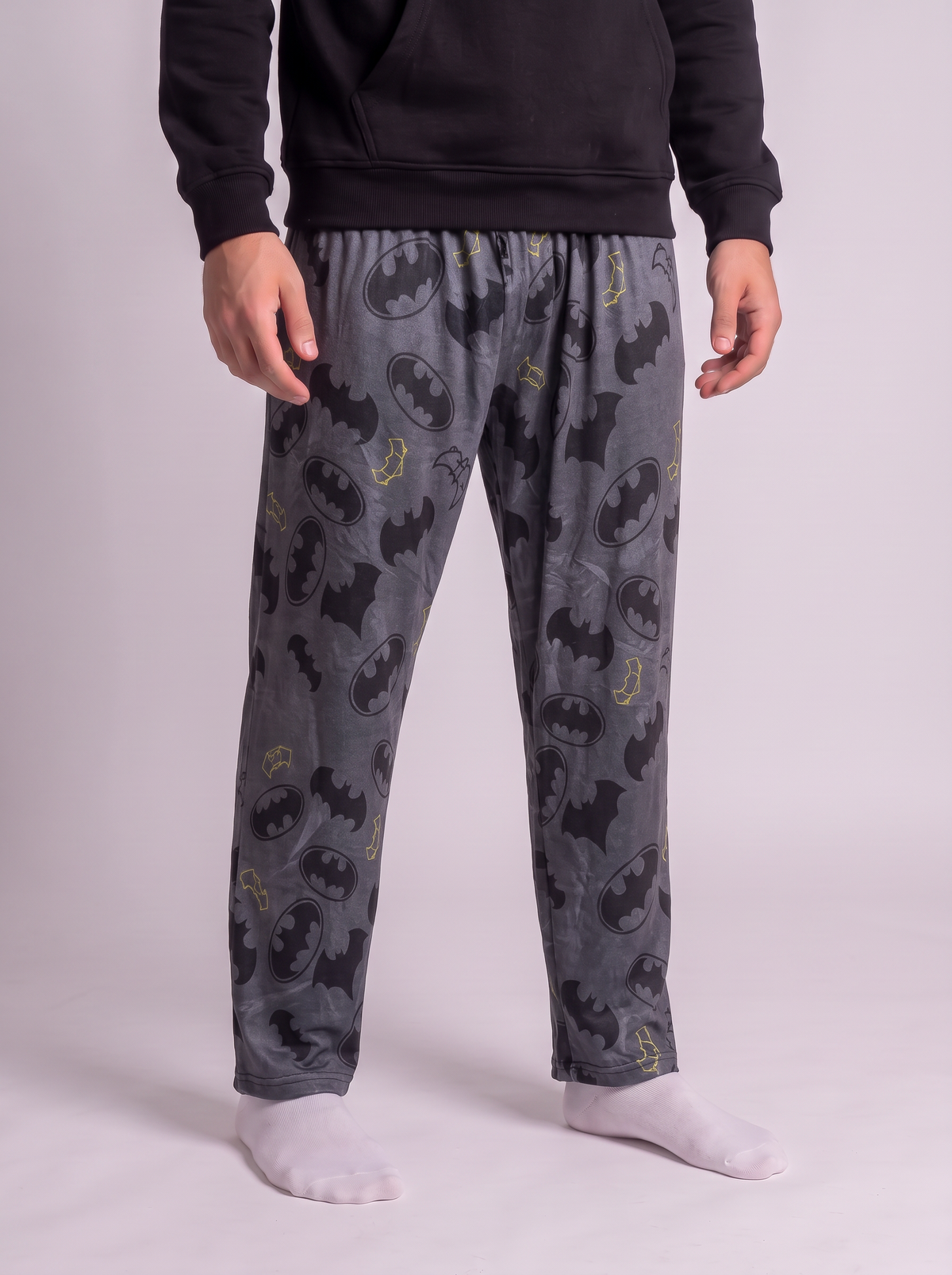 Grey batman velvet pants