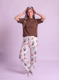 Wego pants with brown Tshirt