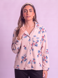 Blue roots velvet buttoned top only
