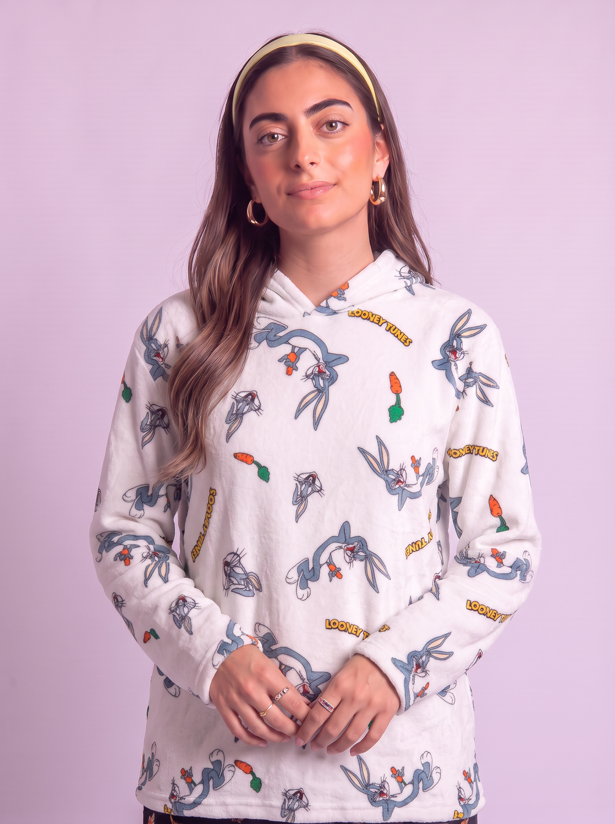 Bugs bunny velvet hoodie only