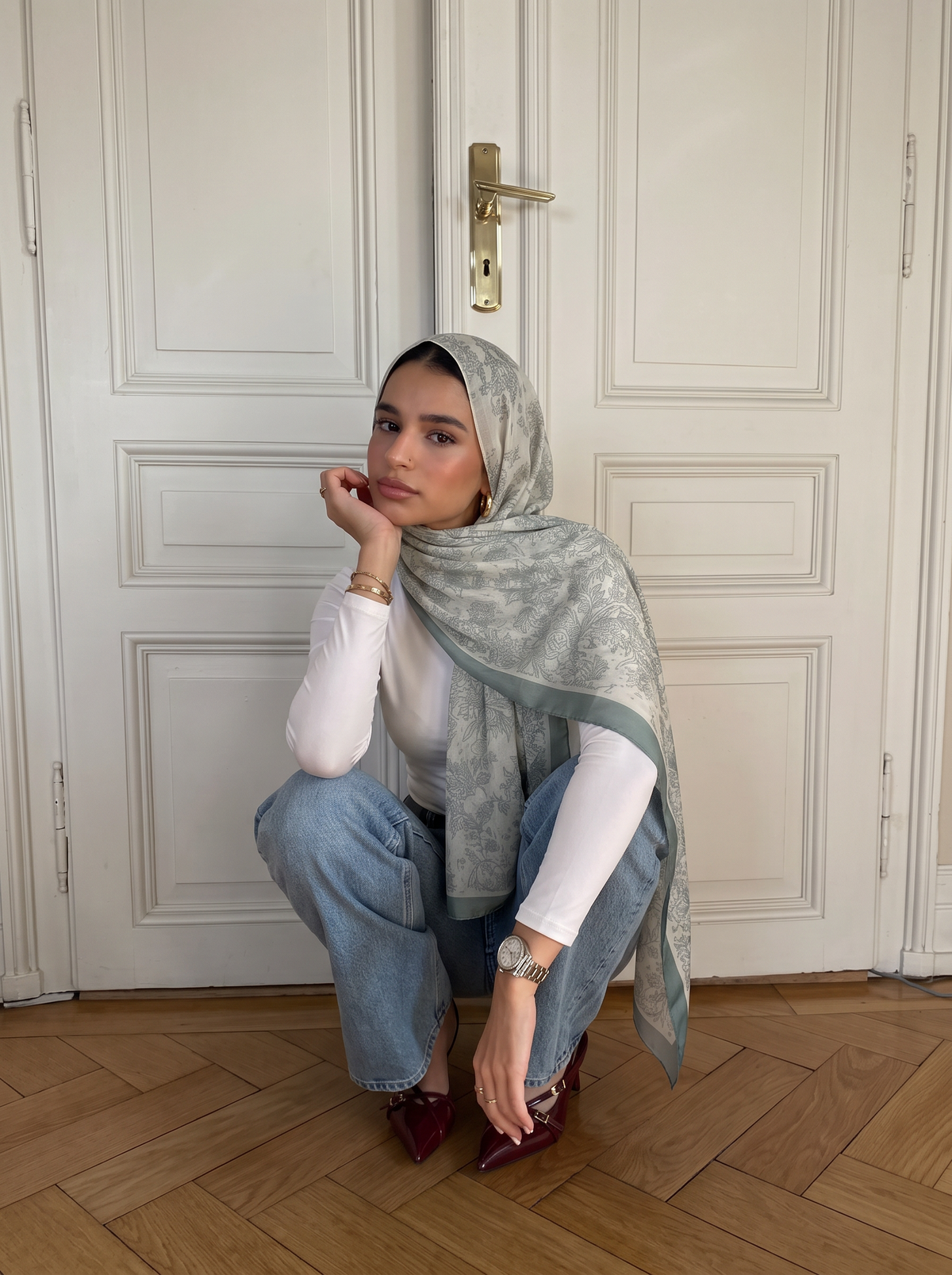 Chiffon Garden Scarf