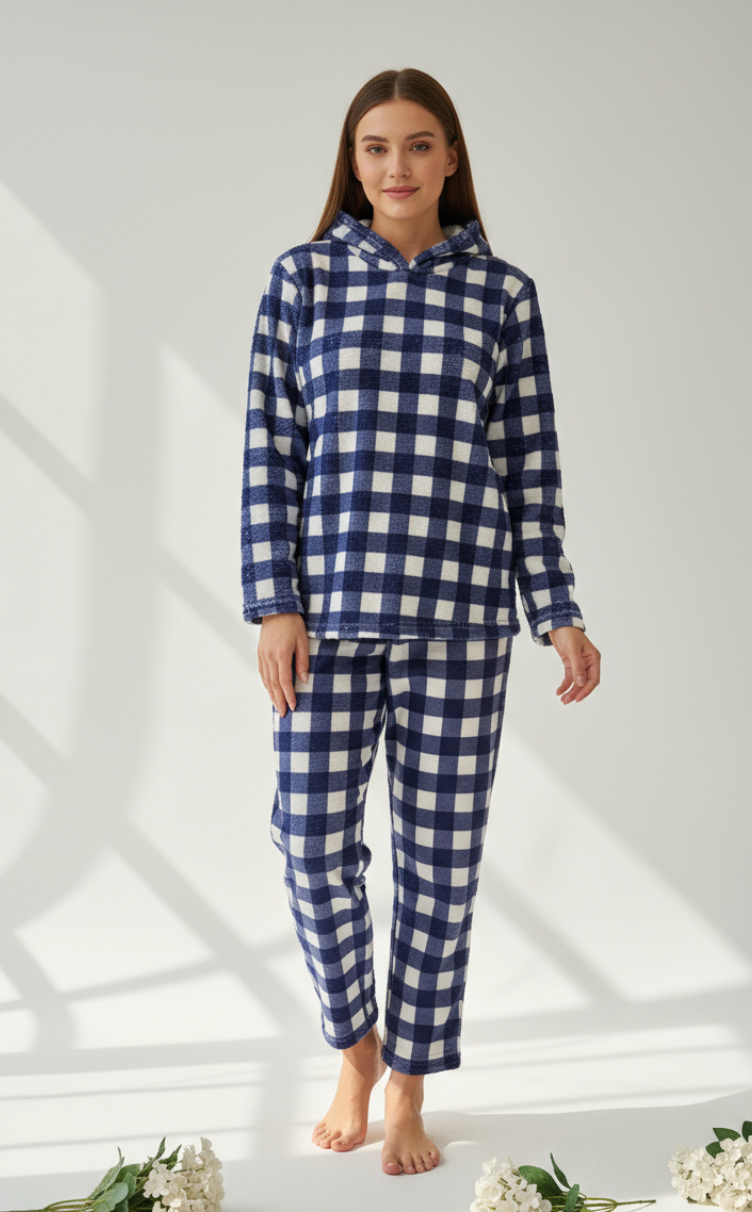 Navy careaux fur set