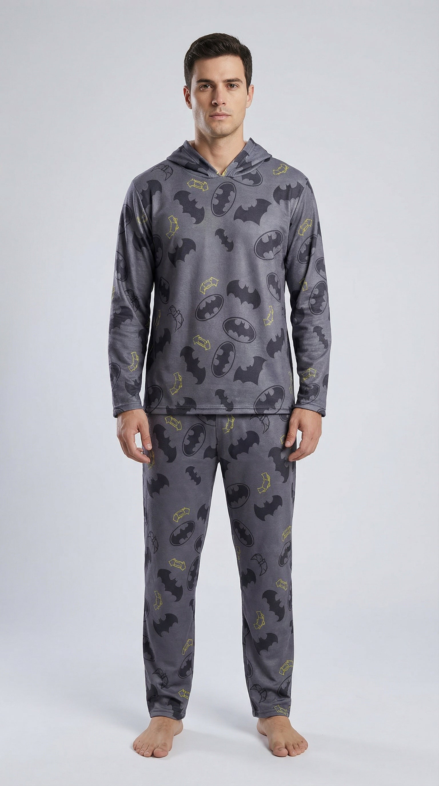 Grey batman velvet set