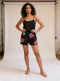 Black cut top with Duffy duck Short