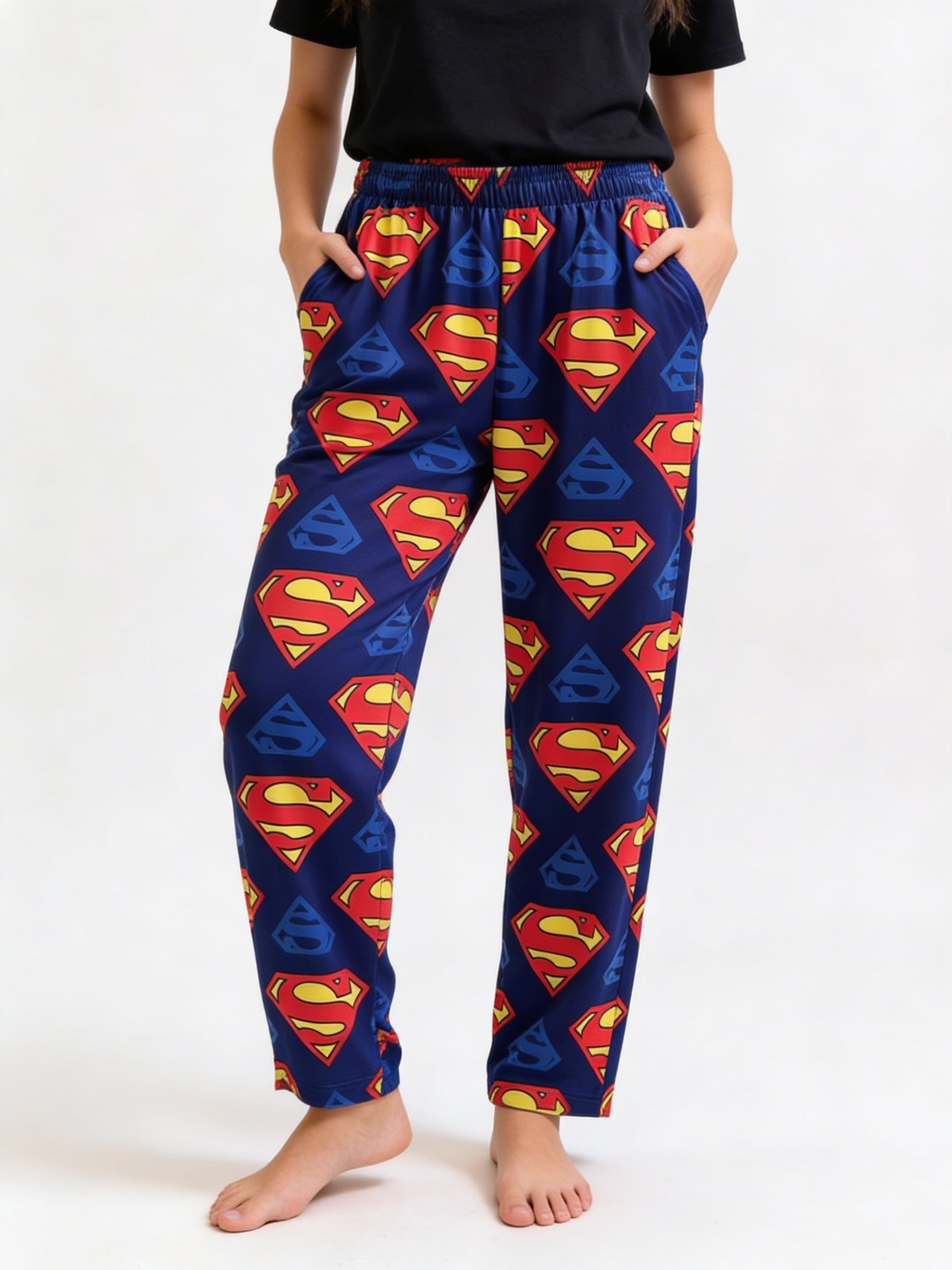 Superman pants only