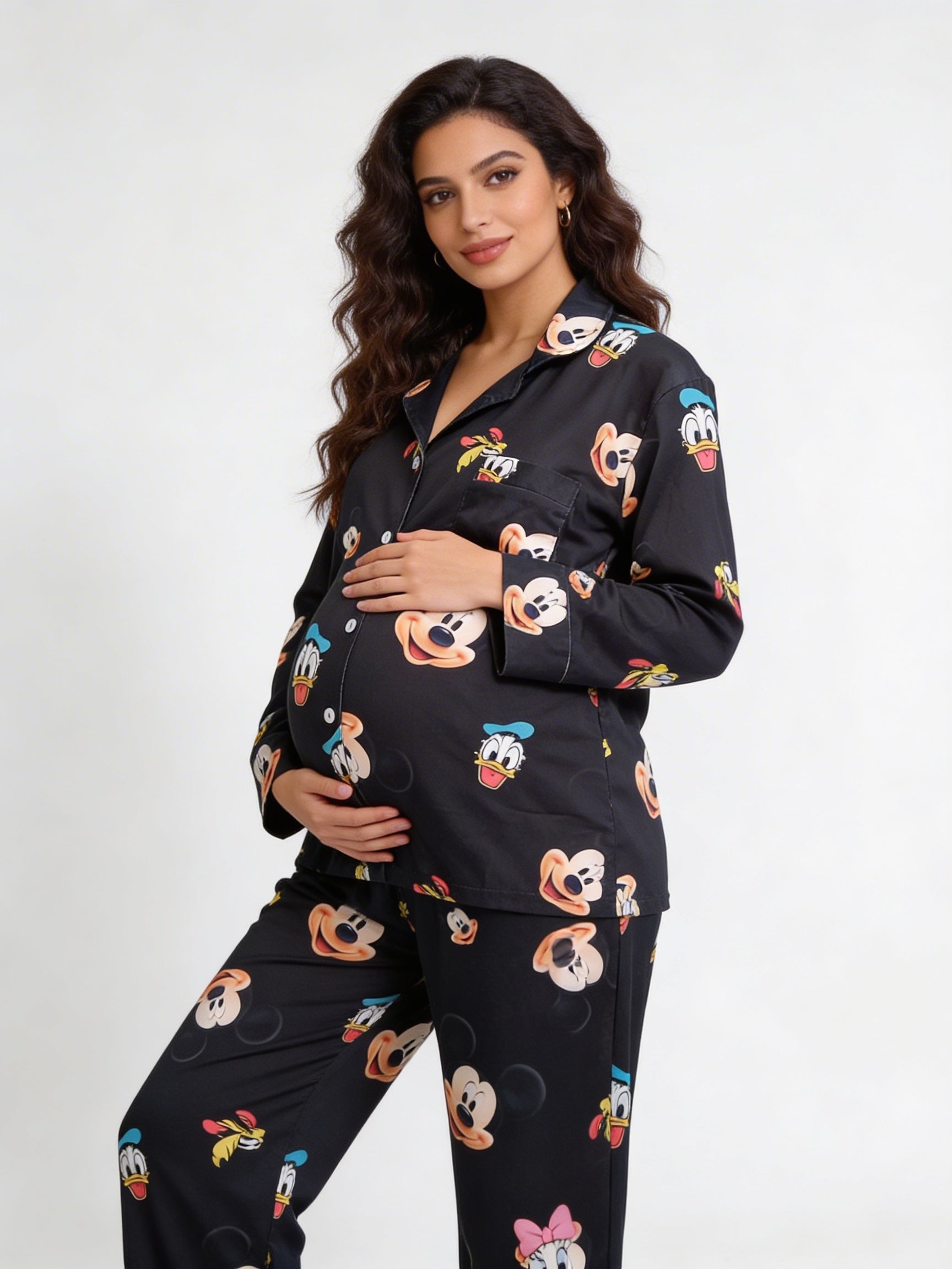 Black disney full sleeves set