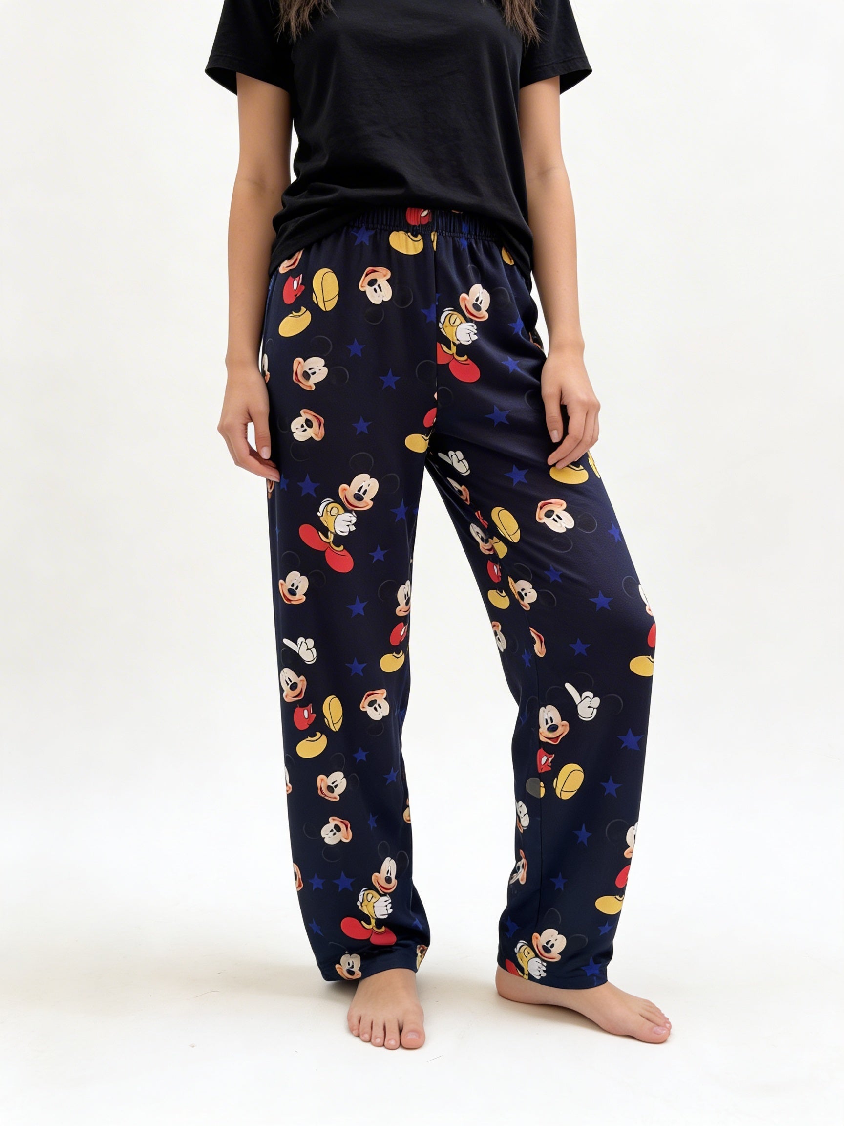 Navy mickey pants