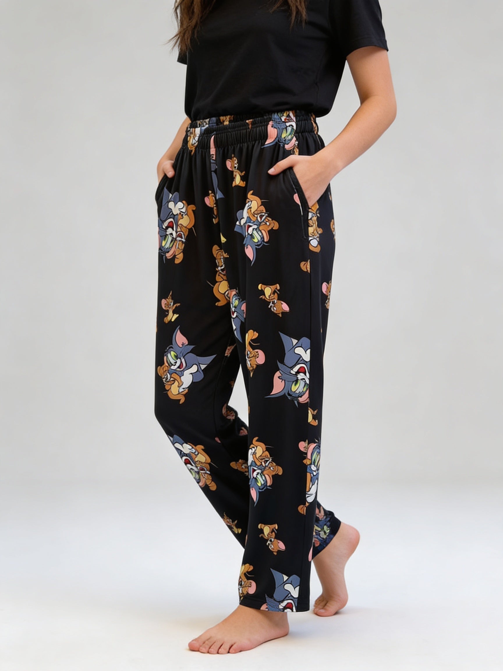 Black tom and jerry pants only