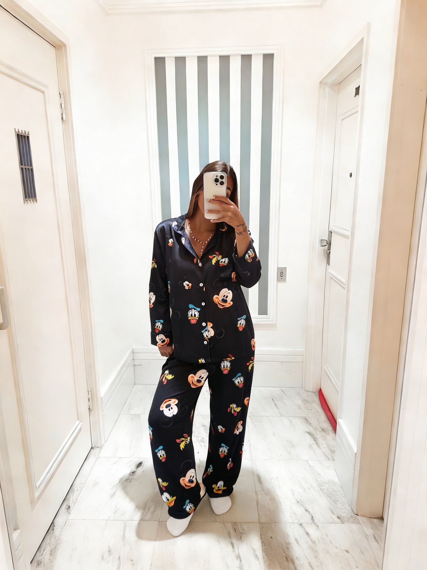 Black disney full sleeves set