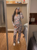 Sky buttoned Set