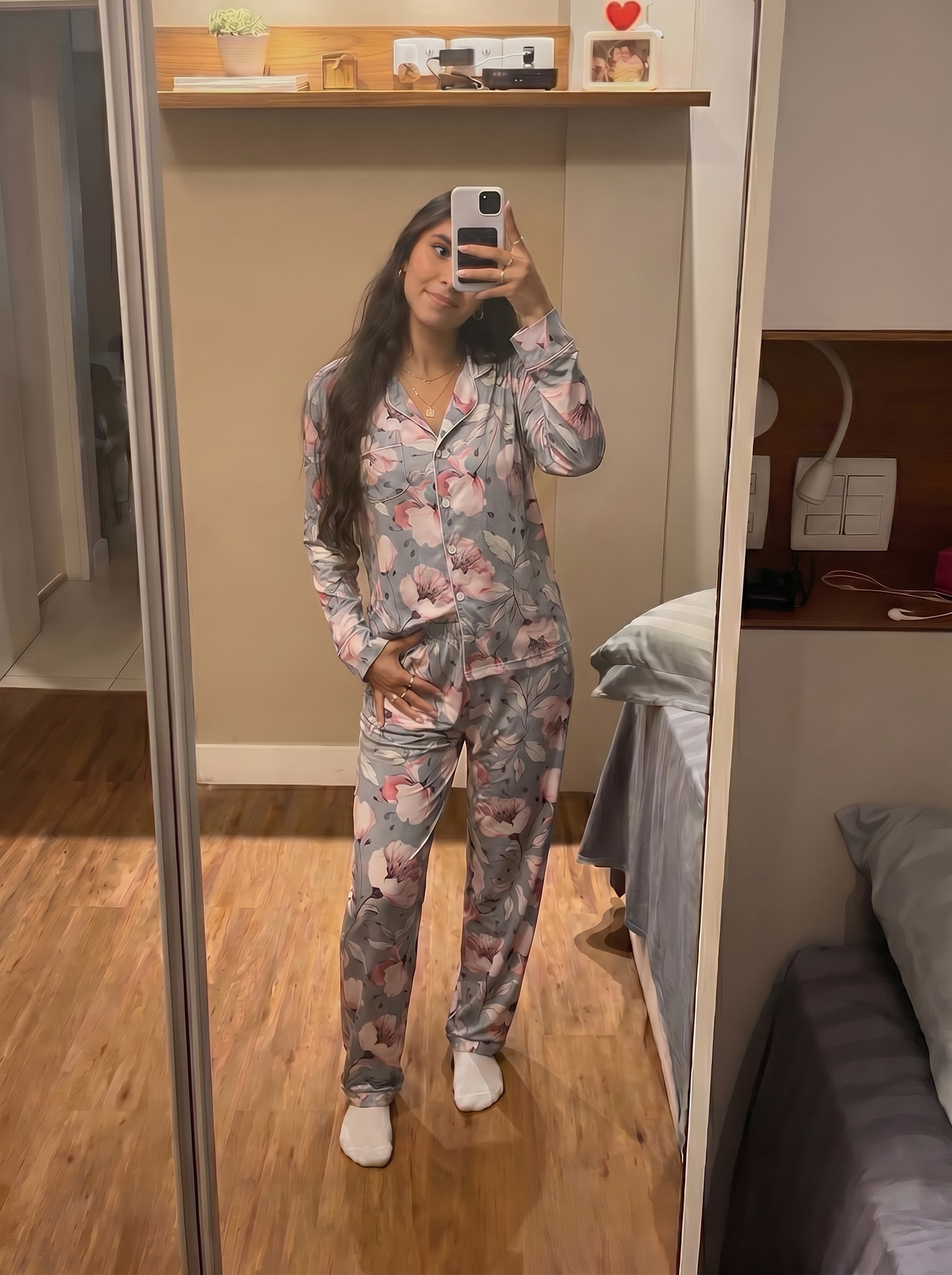 Sky buttoned Set