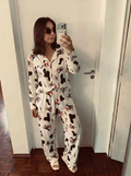Cow buttoned set