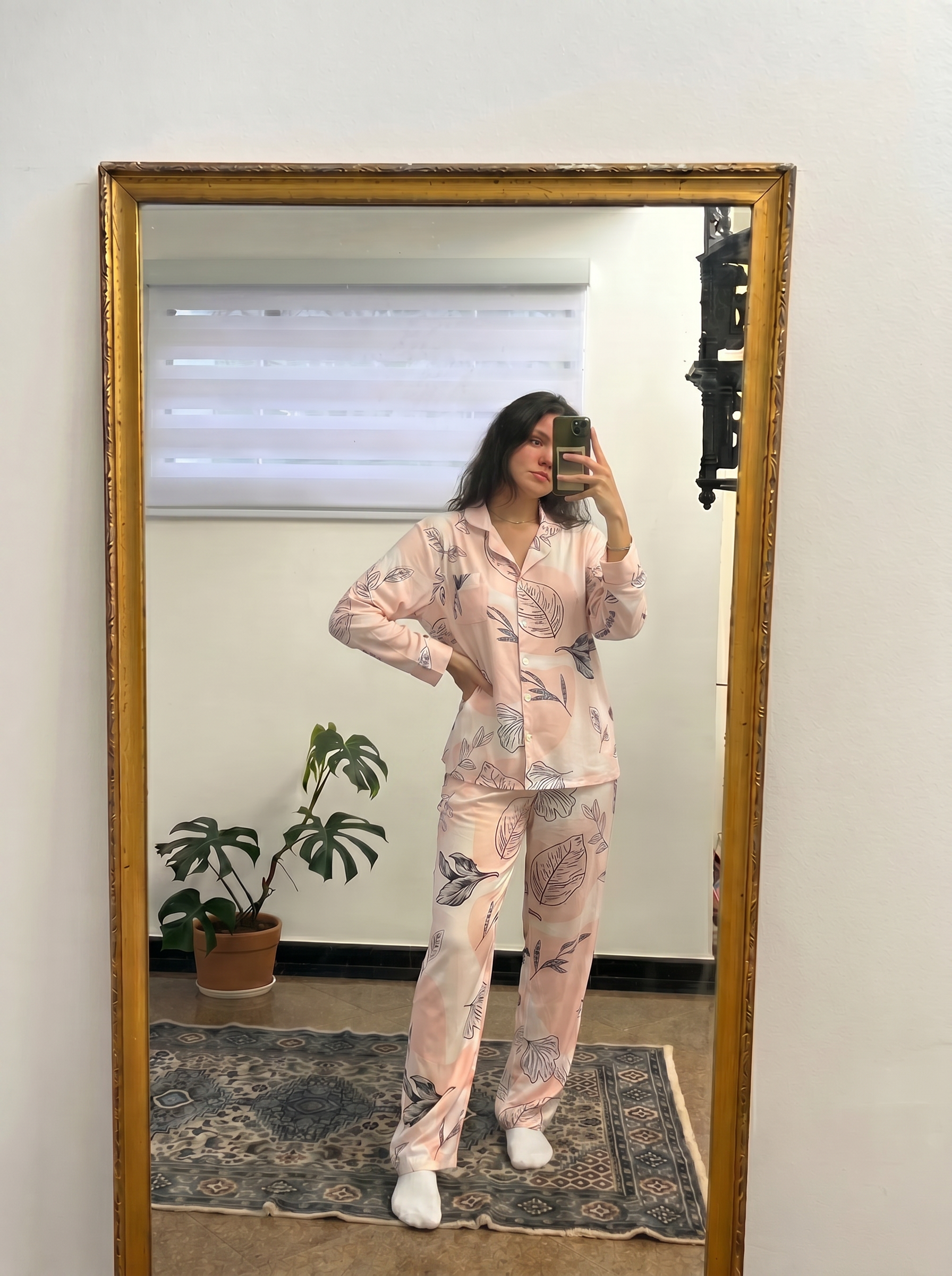 Simon shades buttoned set