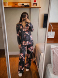 Black B kom buttoned Set