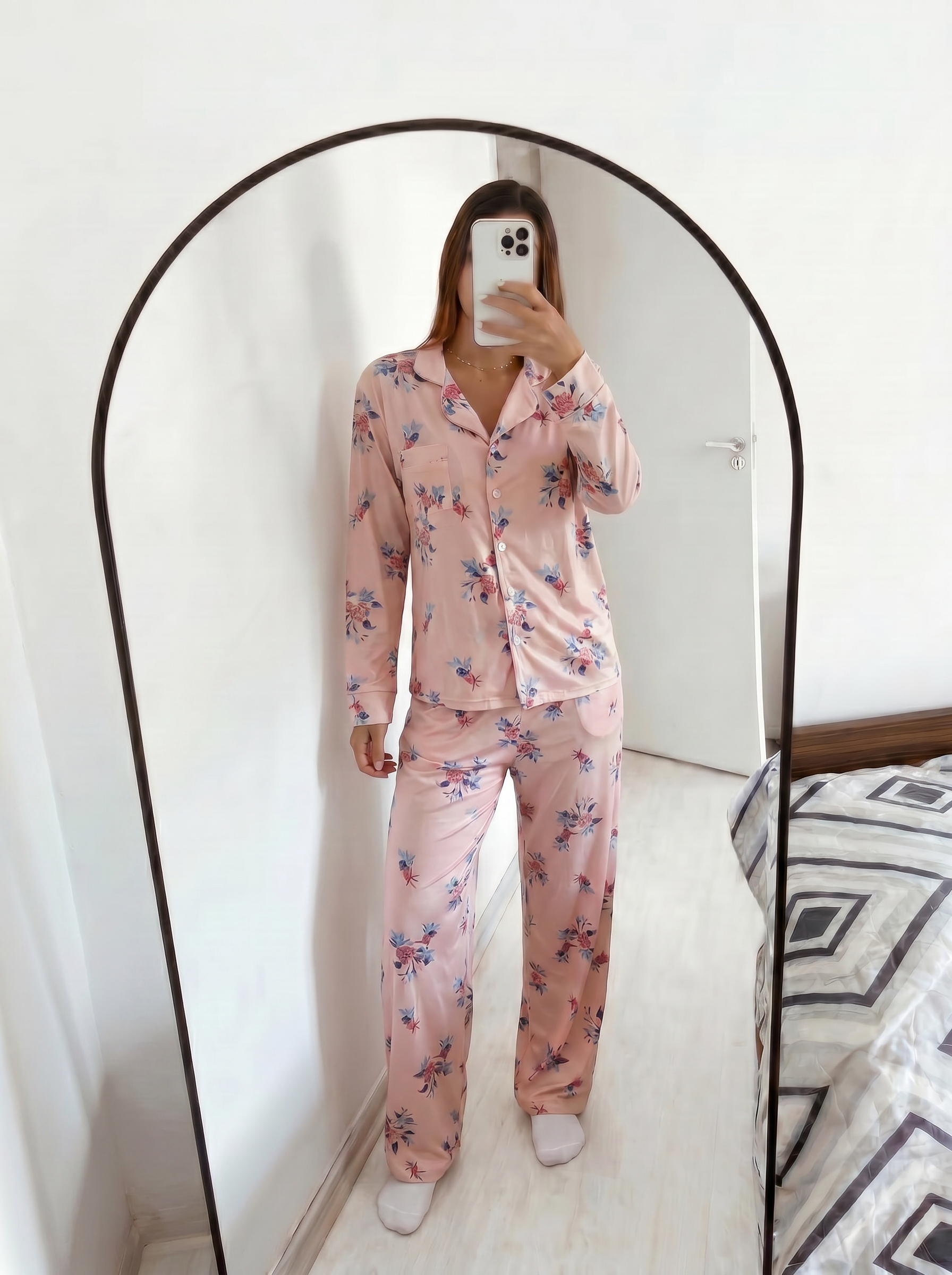 Blue roots buttoned Set