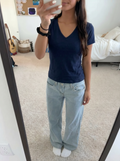 Navy viscose Tshirt