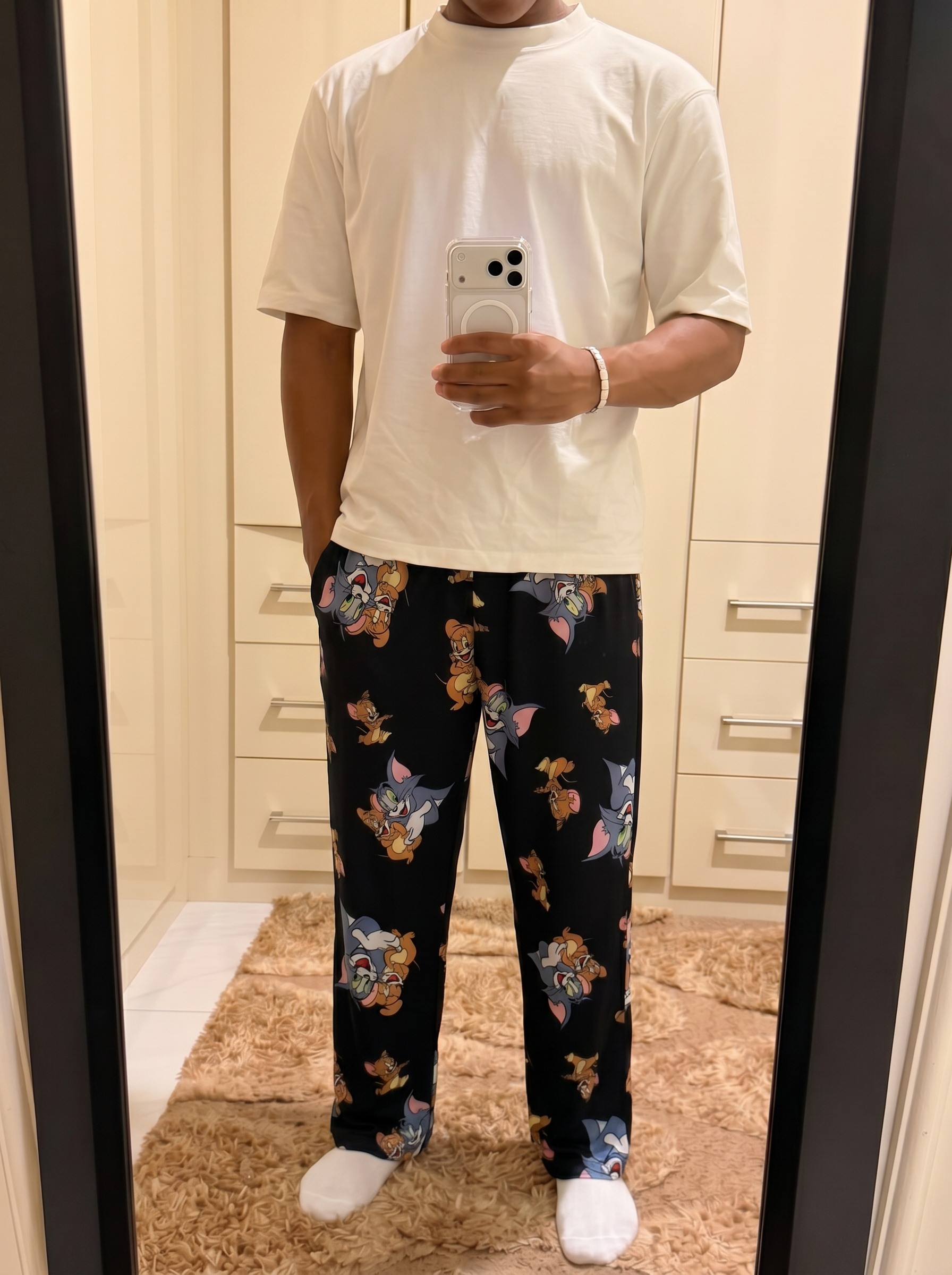Black tom and jerry pants only