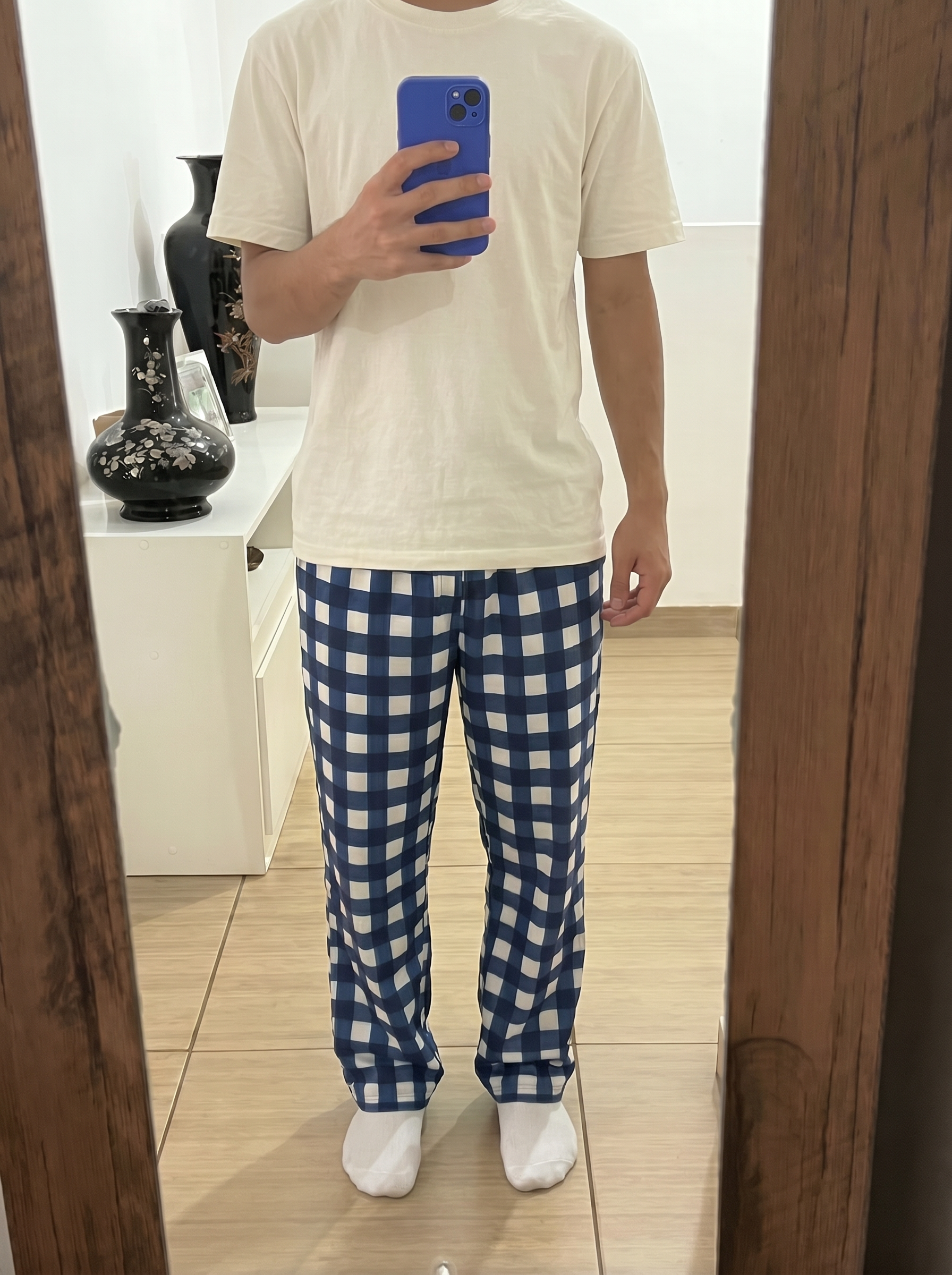 Blue careaux pants only