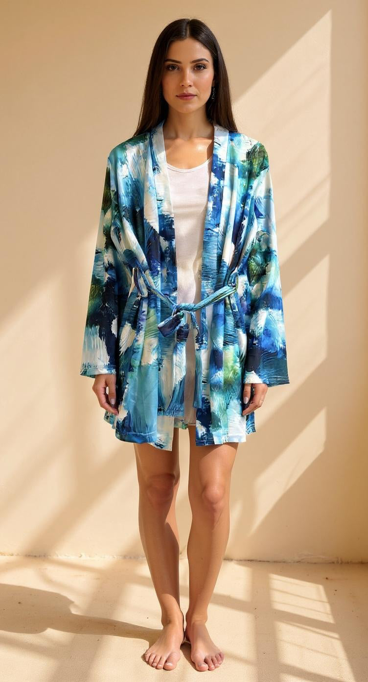 Ocean blue robe