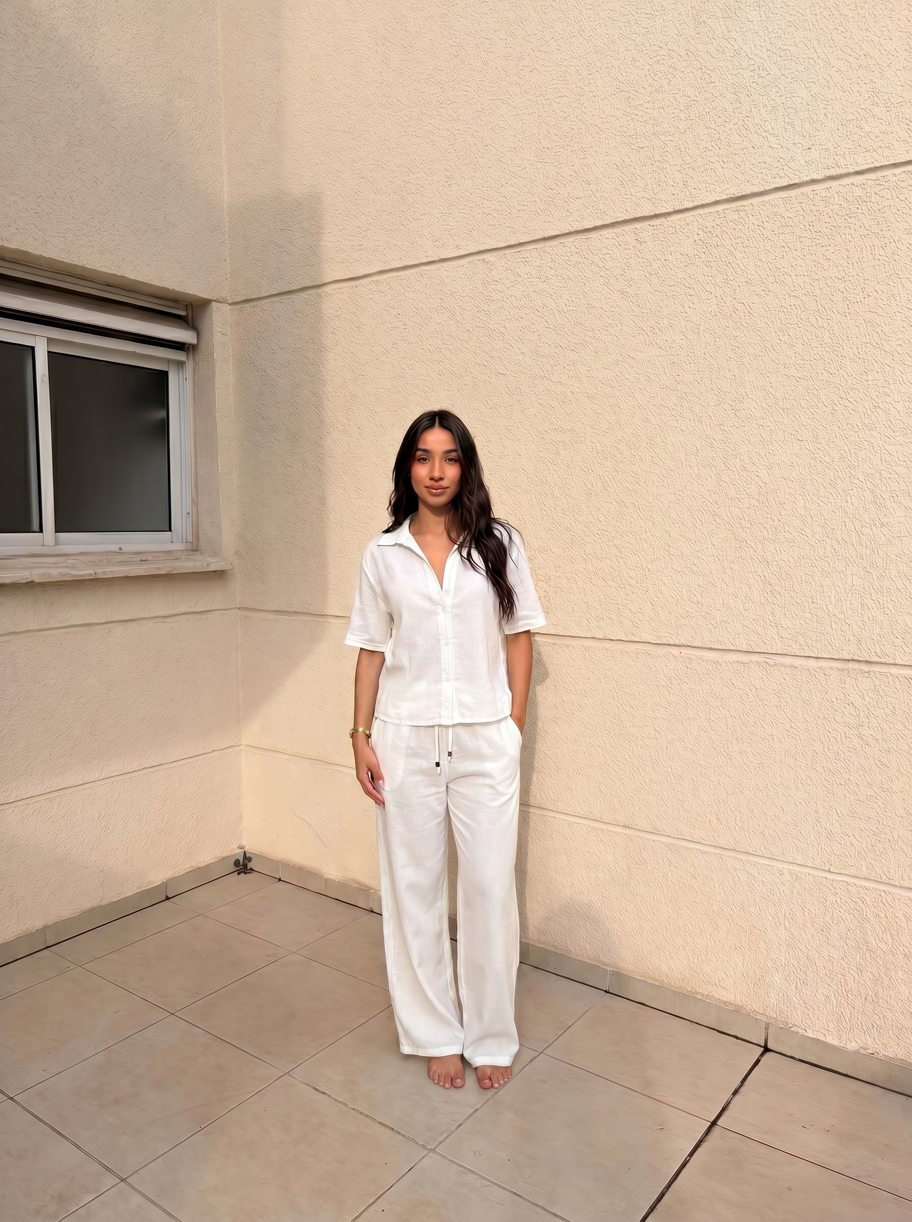 White linen Set