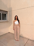 Beige Linen Pants