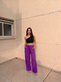 Mauve linen pants