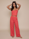 Pink polka set