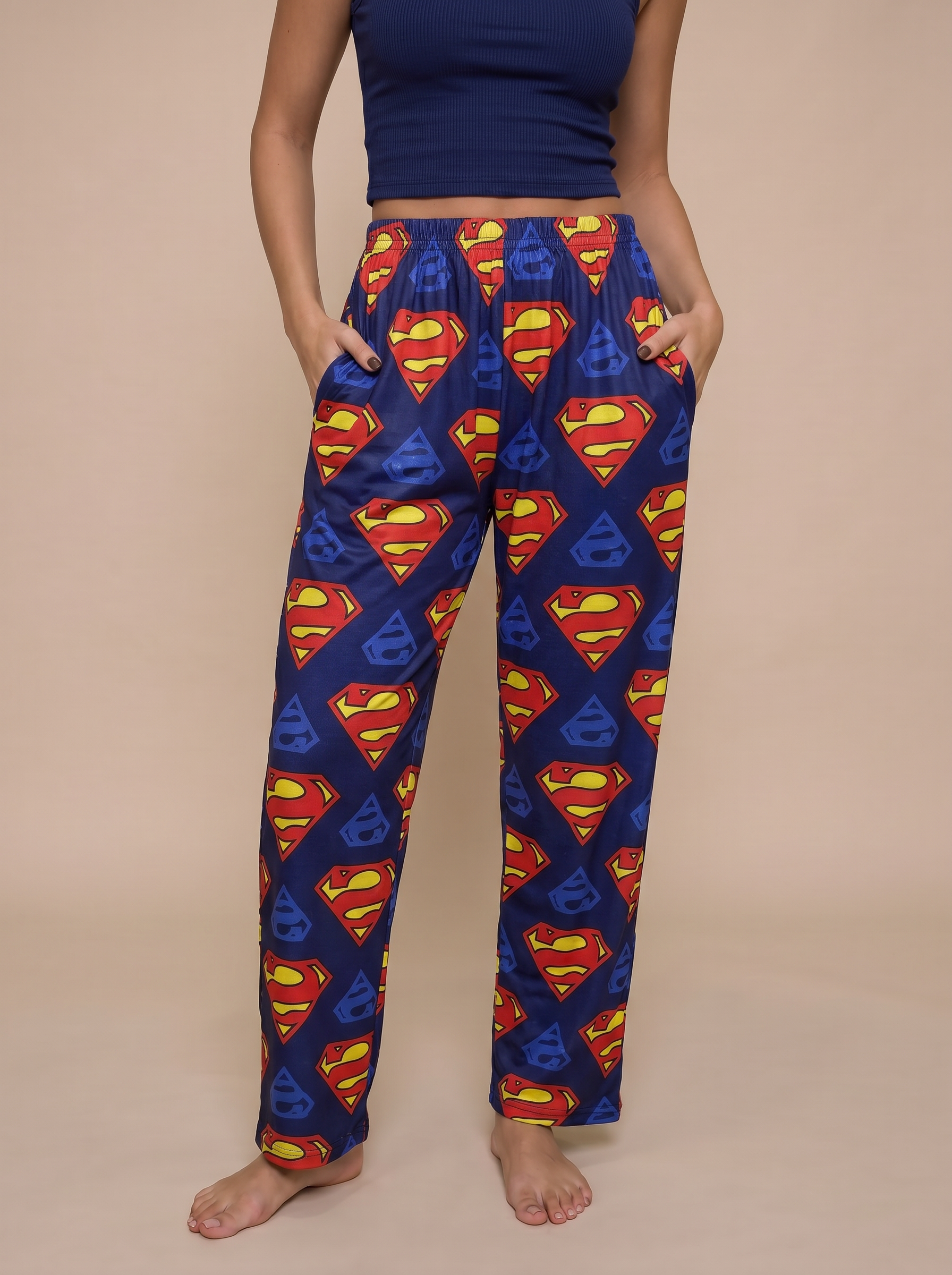 Superman pants only
