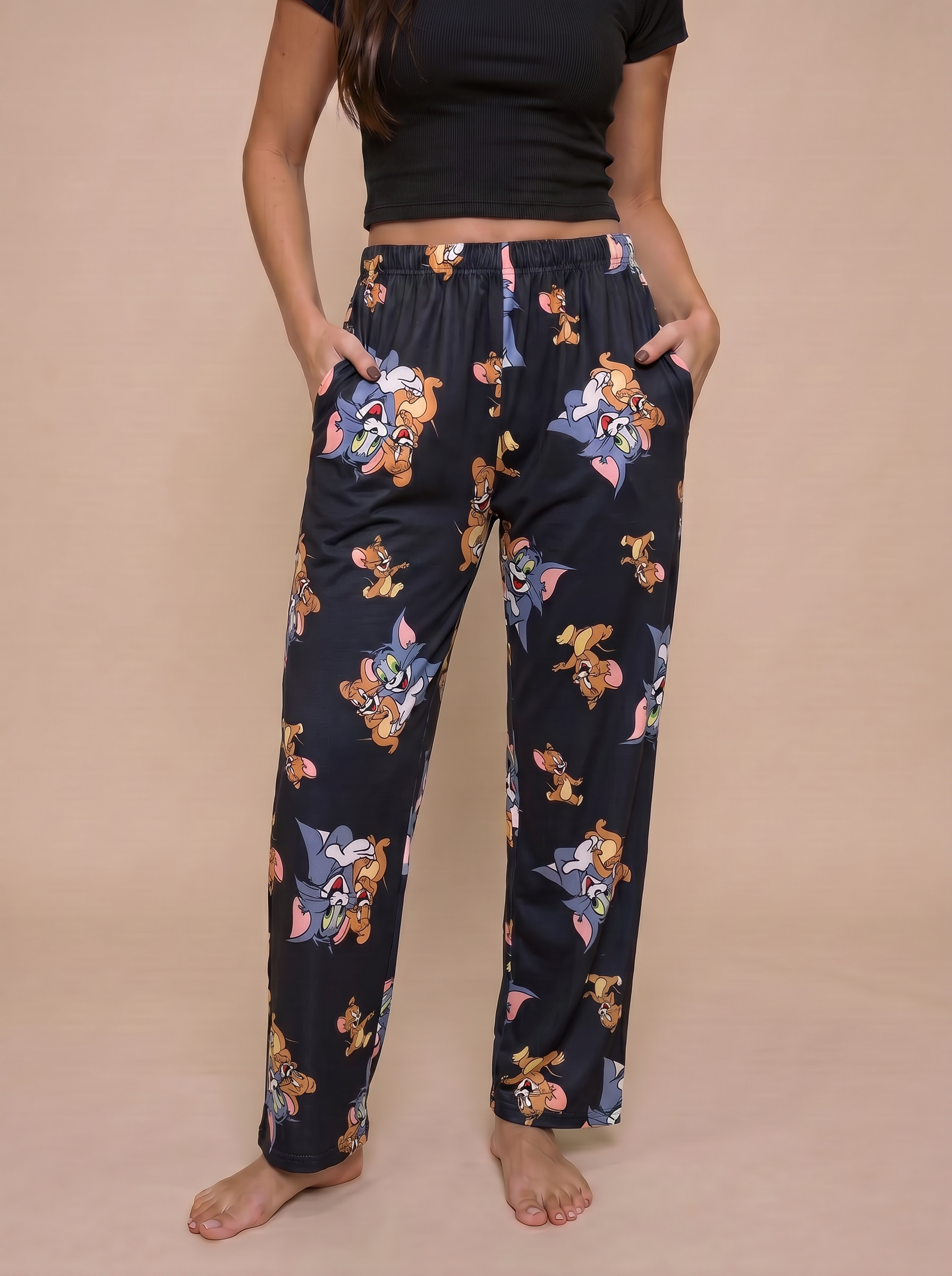 Black tom and jerry pants only
